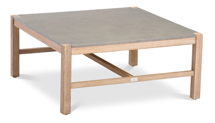 Madagaskar Lounge Tisch 80x80cm Grandis/betongrau