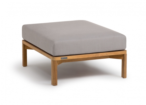 New Hampton Hocker klein inkl. Sitzpolster von Weishäupl, Teak