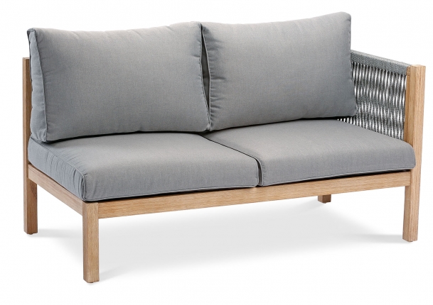 Madagaskar Seitenteil Lounge 2-Sitzer rechts Grandis/grau