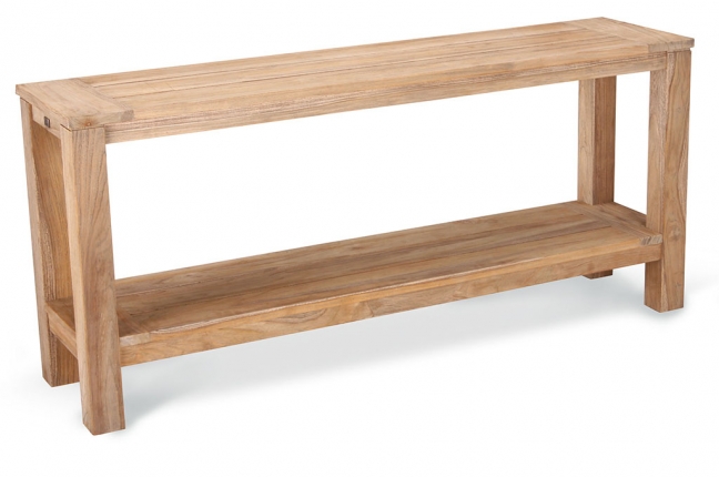 Moretti Teak-Sideboard 170x42cm grey-wash