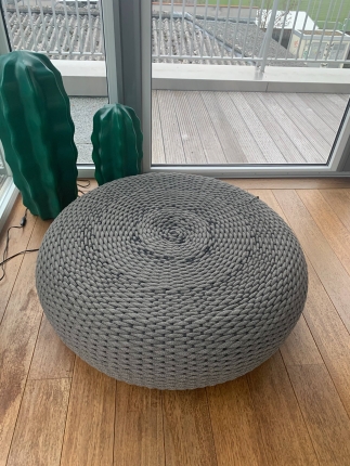 Macaron Rope Kaffeetisch rund 95 cm (H32) Mid Grey - SALE