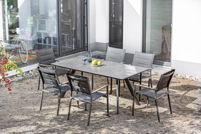 Nantes Noah Gartenmöbel Set von Niehoff, 7-teilig