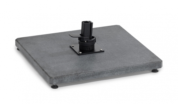 Bodenplatte Granit dunkelgrau für Freiarmschirm, 125kg, Weishäupl