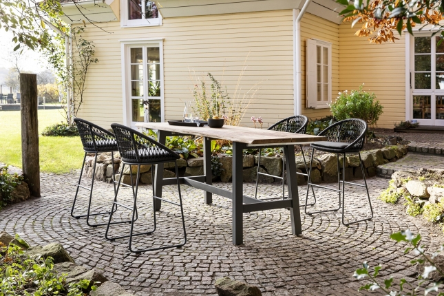 Kuta Tavo Outdoor Barmöbel Set von Niehoff, 5-teilig