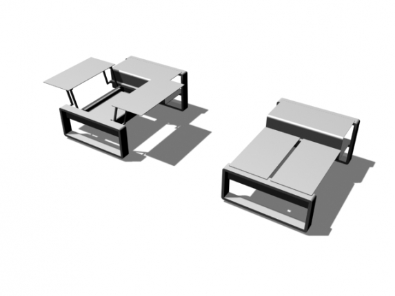Kama modularer Kaffeetisch Duo