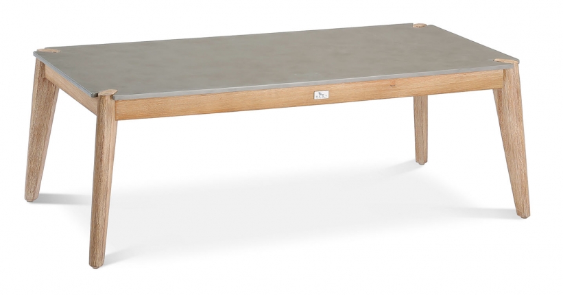 Samos Lounge Tisch 120x60cm Grandis/betongrau